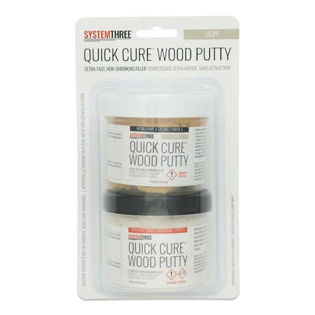 System Three Resins Quick Cure Putty, Taupe, 8-oz Kit 1021K10